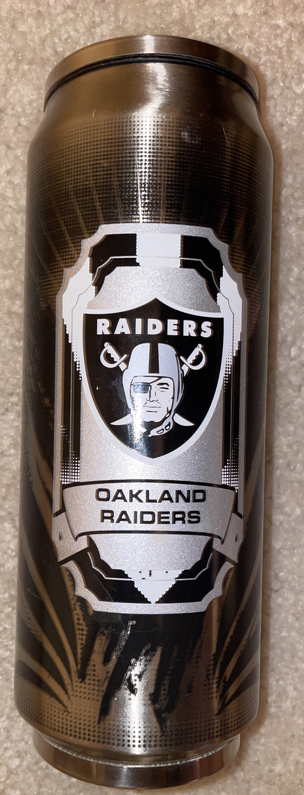 Duck House NFL 16oz Double Wall Stainless Steel Thermocan Oakland Raiders