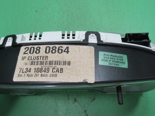 07-08 F150 FX4 SPORT INSTRUMENT GAUGE CLUSTER GAUGES SPEEDO TACH MILEAGE PROG 42 - Foto 5 di 6