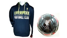 Liverpool F.C. Official Soccer Hoodie Jacket Size 5 Ball 20-1 Medium