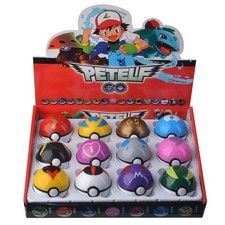 Pokemon Ball Set  12 Stk. Pokebälle Anime Zum Sammeln Und Spielen