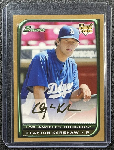 CLAYTON KERSHAW 2008 BOWMAN DRAFT PICKS & PROSPECTS BDP26 ROOKIE GOLD RC DODGERS