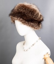 1607 WONDERFUL REAL RACCOON HAT LUXURY FUR BEAUTIFUL LOOK