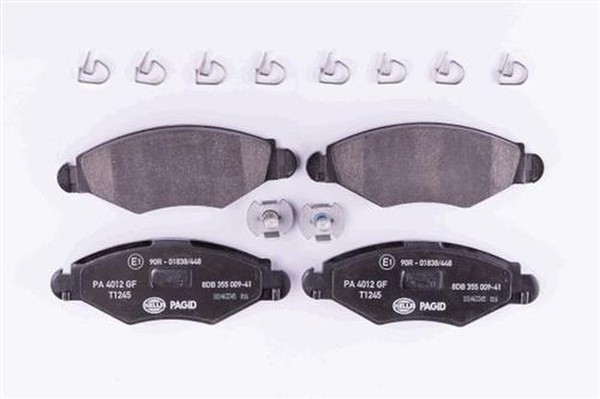 Bremsbelagsatz Ohne VerschleißWarnung 18 Mm Hella FüR U.A. Peugeot 206-image