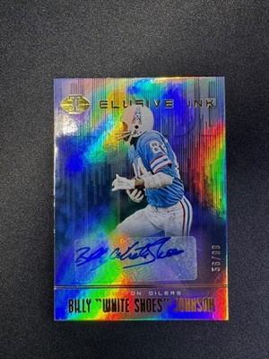 2019 Illusions Billy "White Shoes" Johnson Elusive Ink Auto Oilers #d 56/99