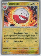 Carta Pokemon Electrode Rara Reverse Holo SV: Scarlet & Violet 151 101/165 NM