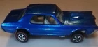 Vintage 1968 Hot Wheels Redline CUSTOM COUGAR (BLUE) MADE IN USA.