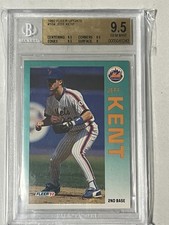 JEFF KENT Hall of Fame 1992 FLEER UPDATE #U-104  RC Mets Giants BGS 9.5