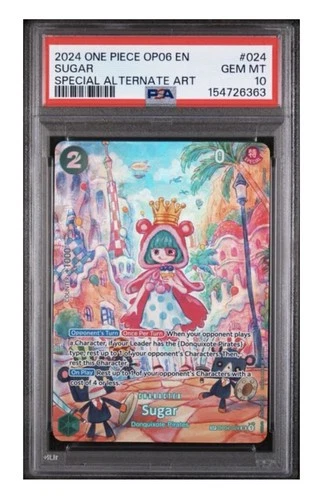 Sugar OP04-024 SP Wings of the Captain One Piece OP06 PSA 10