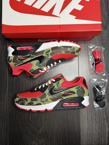Nike Air Max 90 Reverse Duck Camo CW6024-600 Herren UK 9