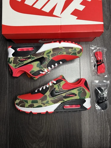 Nike Air Max 90 Reverse Duck Camo CW6024 600 Uomo UK 9