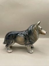 Porcelain Shepard Dog Figurine Vintage, Occupied Japan, Hand painted Charming