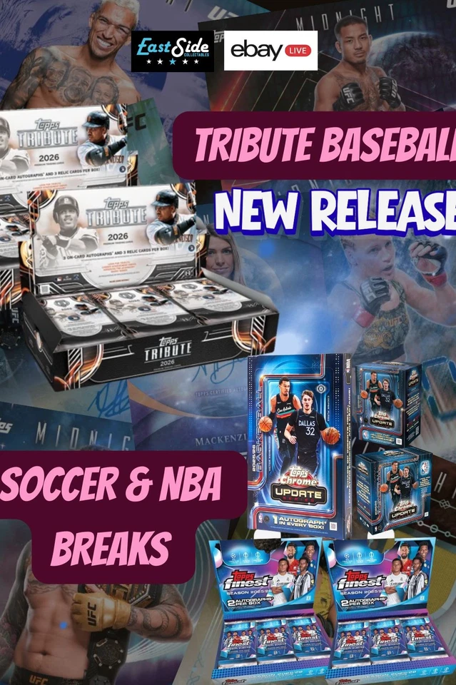 🇦🇺MLB & SOCCER & NBA BREAKS 🇦🇺TRIBUTE HOBBY & UEFA FINEST & CHROME UPDA