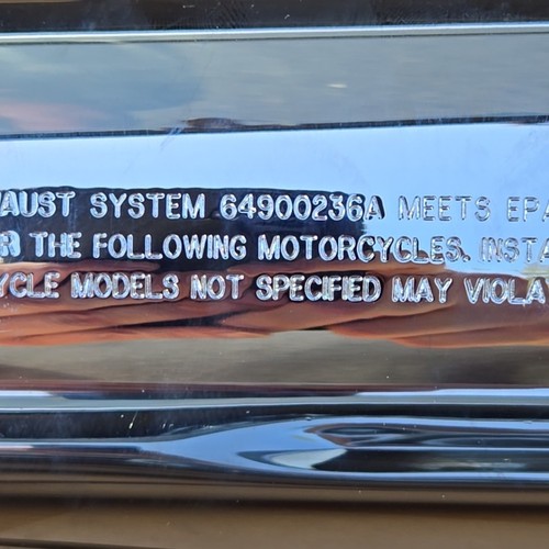 Harley-Davidson Exhaust System Chrome Mufflers ~ HARFLT1746/HARFLT1868 ~ EPA OK - Picture 6 of 23