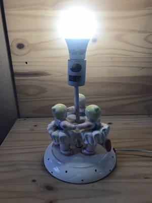 Vintage  Charpente Child s Nursery Lamp Ballet Dancers READ
