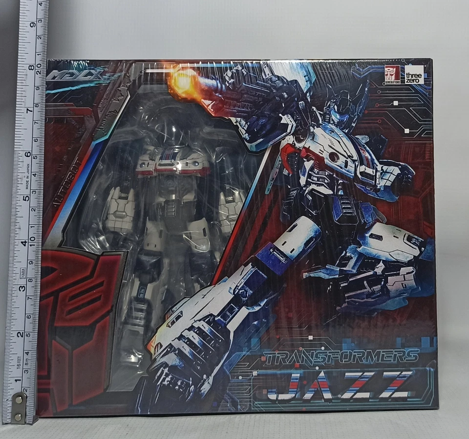 HASBRO THREEZERO TRANSFORMERS MDLX G1 JAZZ ARTICULATED ACTION FIGURE SEALED - Image 2 of 4