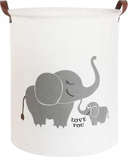 Collapsible Round Storage Bin/Large Storage Basket/Clothes Laundry Hamper/Toy