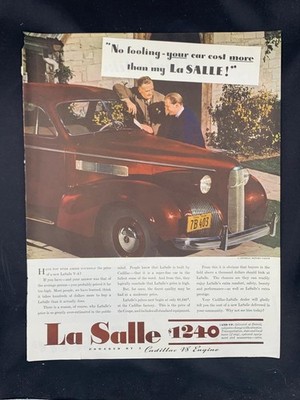 Magazine Ad* - 1939 - La Salle