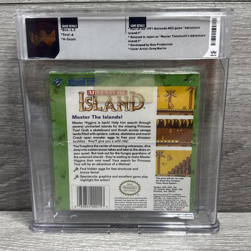 1ª IMPRESIÓN! Adventure Island Hudson Soft! Nintendo Gameboy 6.5 A WATA NO VGA CGC - Imagen 3 de 8