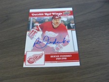 2025-26 UD Detroit Red Wings Centennial auto # 69 bernie federko