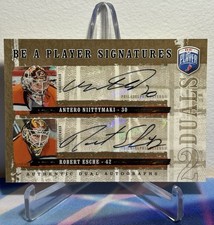 2006-07 Upper Deck BE A PLAYER ANTERO NIITTYMAKI ROBERT ESCHE #D-NE DUAL AUTO