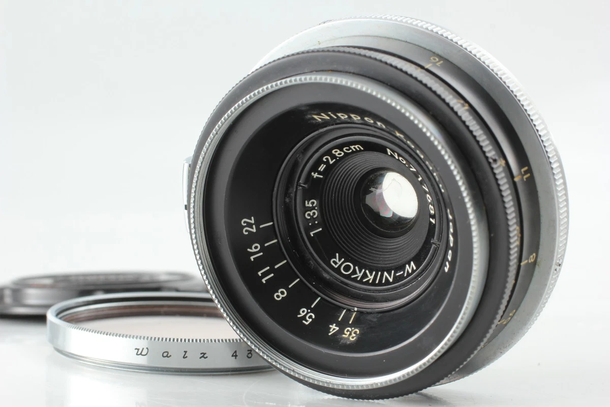 Nikon NIKKOR W Camera Lenses 35mm Focal f/2.5 Maximum Aperture for