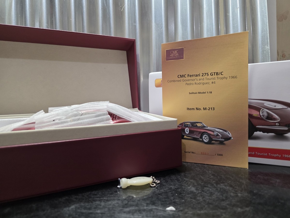 CMC Ferrari 275 GTB/C 1966 Nassau Pedro Rodriguez #4 1:18 Scale