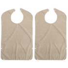  Set of 2 Sabberlatz Für Erwachsene Esslatz Kleidungsschutz Speiselätzchen