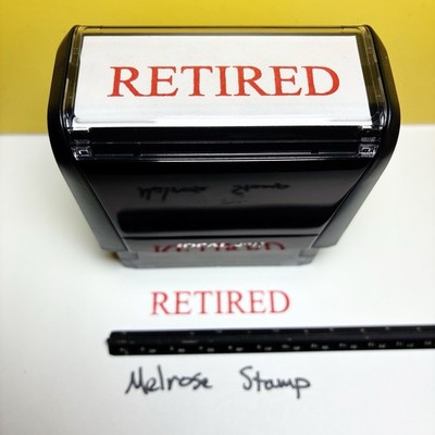 Retired Rubber Stamp Red Ink Self Inking Ideal 4913