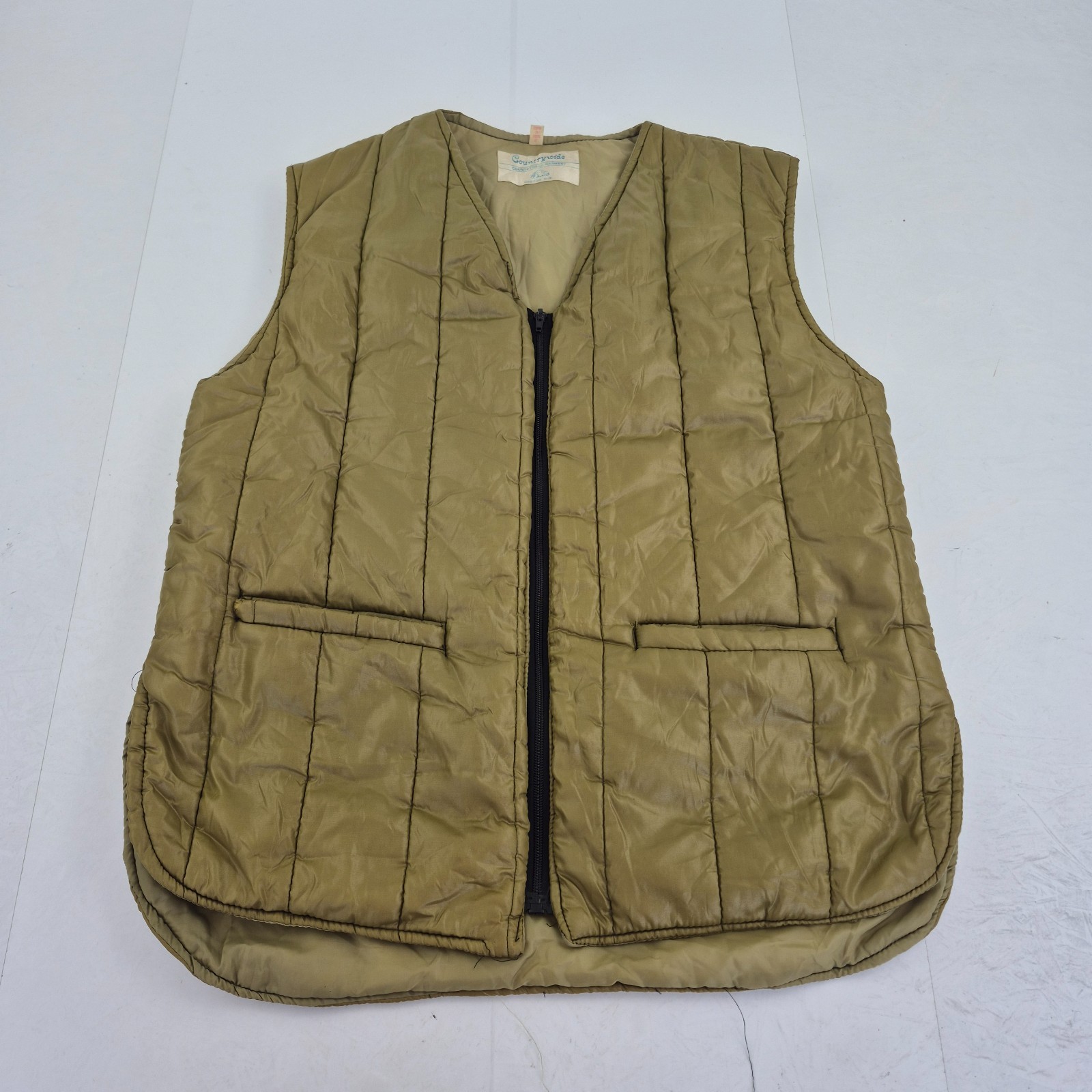 COUNTRY WIDE Chaleco De Colección XL Verde Hombre Body Warmer Forrado Chaleco...