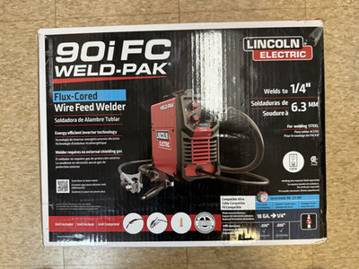 Lincoln Electric 90i FC WELD-PAK Flux-Cored Wire Feed Welder K5255-1  Brand New