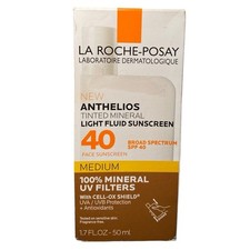 La Roche-Posay Anthelios Mineral Tintado, MEDIANO Protector Solar FPS 40 Cara 1.7 fl oz