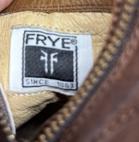 Frye Carson B Damen-Schnürstiefeletten Leder Größe 7 Blockabsatz seitlicher Reißverschluss - Bild 9 von 9