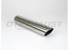 Different Trends DT-254018RAC 18" Rolled Chrome Exhaust Tip 2.5" Inlet/ 4" Out