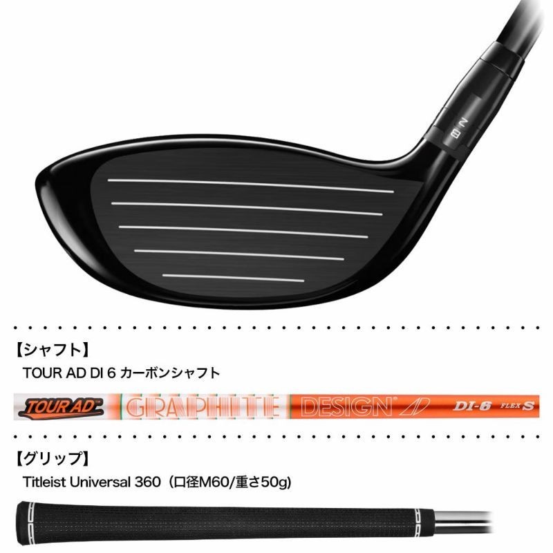 Titleist GT280 Mini Driver TOUR AD DI 6 Carbon Shaft 2025