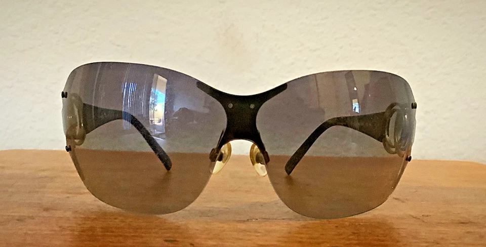 CHANEL 4147 RIMLESS SUNGLASSES BROWN TINT A WOMENS FASHION DESIGNER BEAUTY - Image 2 of 4