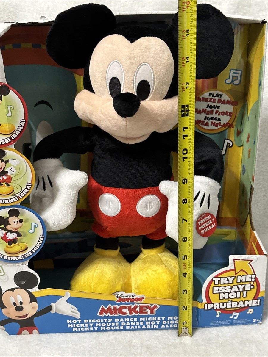 New Mickey Mouse Hot Diggity Dance Interactive Plush Toy 15 Inch