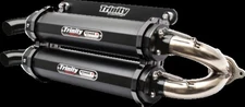 TRINITY RACING TR-4152S-C2 Stage 5 Slip-On Dual Muffler 16-21 RZR 4 XP Turbo 4x4
