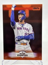 2025 Topps Stadium Club Red Parallel #129 Mark Vientos, New York Mets