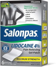 Salonpas 4% Pain Relieving Gel-Patch (6 Patches per Box)