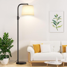 Adjustable Fully Dimmable Floor Lamp with 9W LED Bulb for Living Room and Office