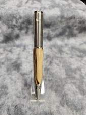 Handcrafted Matthew 17:20 Twist Pen, Certified Bethlehem Olivewood