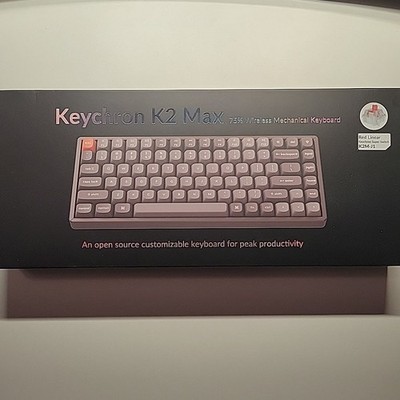 Keychron K2 Max Wireless Bluetooth Mechanical Keyboard Gray - Working, Read