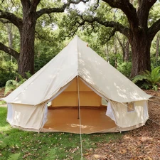 6-Meter Cotton Bell Tent - Durable & Portable, 3-Season Use for Travel & Camping