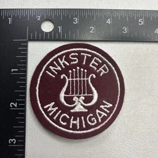 VINTAGE c 1940s INKSTER MICHIGAN MUSIC Patch (School) 00O2