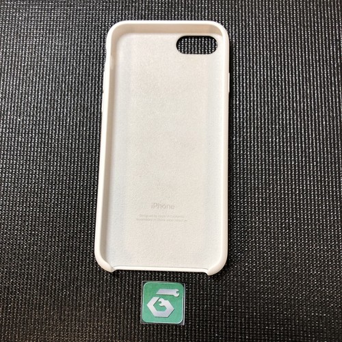 Apple iPhone SE 8 7 6 6S Silicone Case Apple Genuine OEM - White Free Ship Used - Picture 3 of 5
