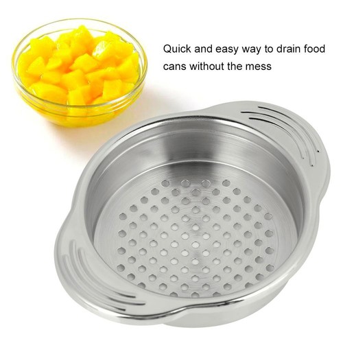 Stainless Steel Tuna Can Strainer Drainer Oil Press Kitchen Tool - Picture 5 of 10