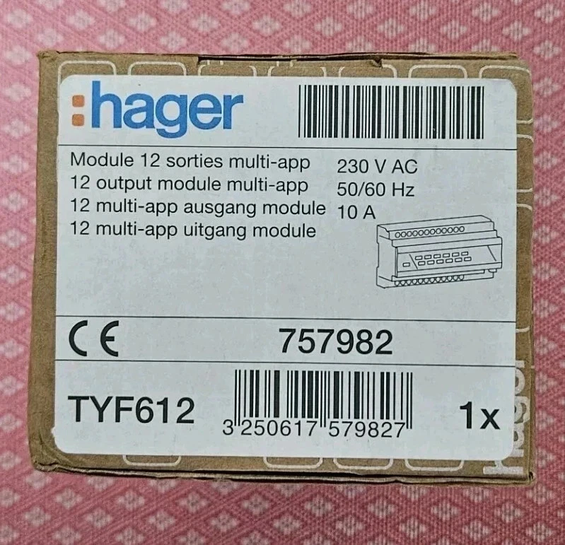 NEW Hager TYF612 KNX 12‑Output Switch Actuator 230 V DIN‑Rail Multi‑Function - Image 4 of 4