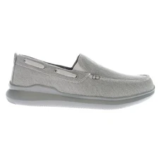 Propet Z9721 Mens Grey Canvas Viasol Boat Slip-On Shoe - NEW - ALL SIZE!!!