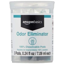 Amazon Basics Dissolvable Odor Eliminator Refill Vial, Fresh, Pack of 3 
