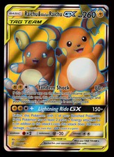 RAICHU & ALOLAN RAICHU GX 2019 Pokemon SM Unified Minds #220/236 Ultra Rare on eBay